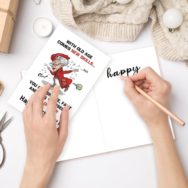 Humorous Birthday Card for Mature Women - Aging Gracefully