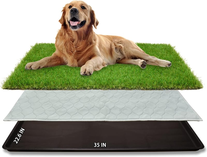 Large Dog Potty Patch - Washable Indoor/Outdoor Artificial Grass