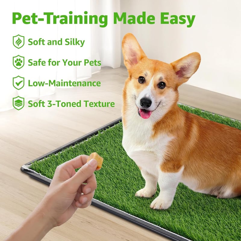 Large Dog Potty Patch - Washable Indoor/Outdoor Artificial Grass