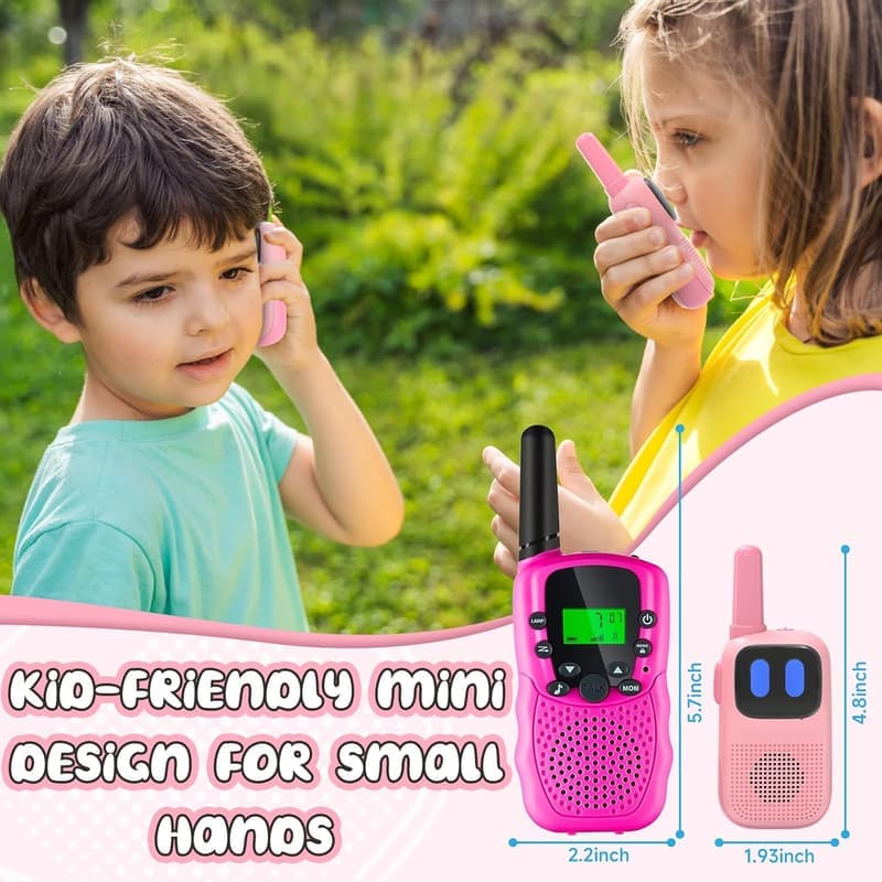 Girls' Birthday Walkie Talkies - 1000FT Range 2-Way Radio