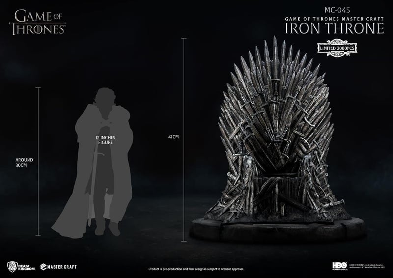 Game of Thrones Iron Throne Master Craft Statue, 16