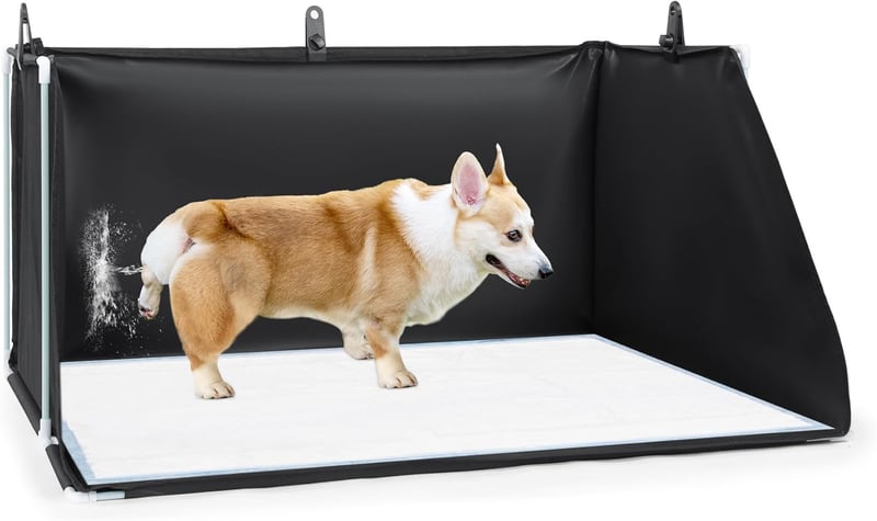 Foldable Dog Pee Pad Holder with High Walls for Indoor Use