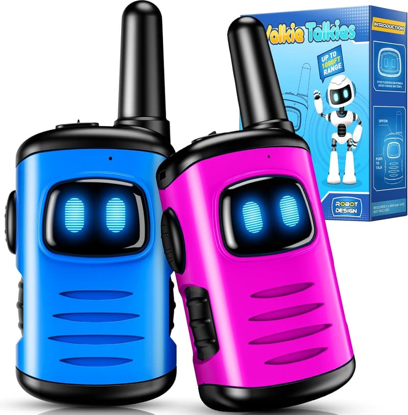 Mini Robots Walkie Talkies - Fun Birthday Gifts for Kids 3-8