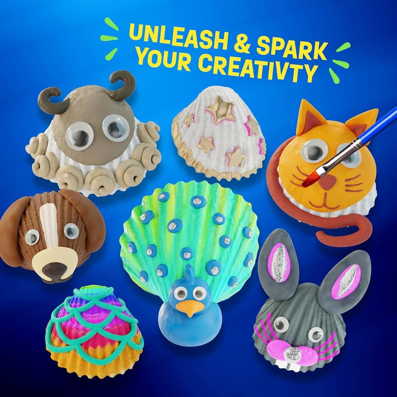 Kids Sea Shell Painting Kit - Creative Arts & Crafts for Ages 6-12
