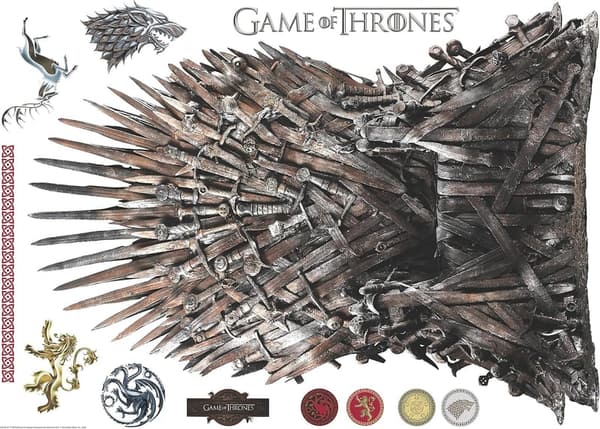 Game of Thrones Iron Throne XL Peel and Stick Wall Decals