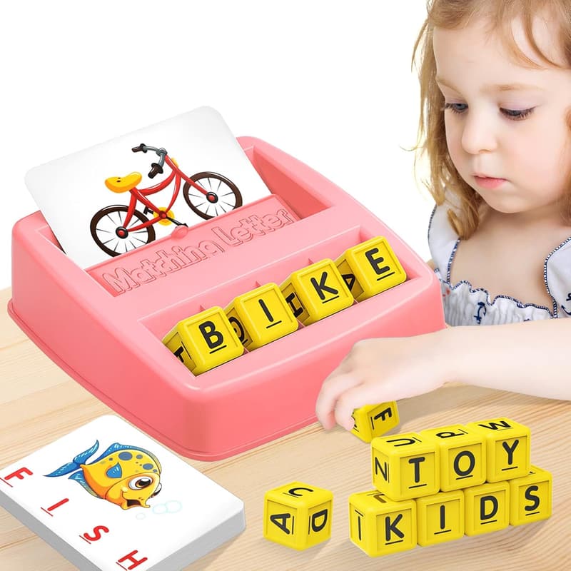 Preschool ABC Matching Letter Game for Girls Ages 3-5