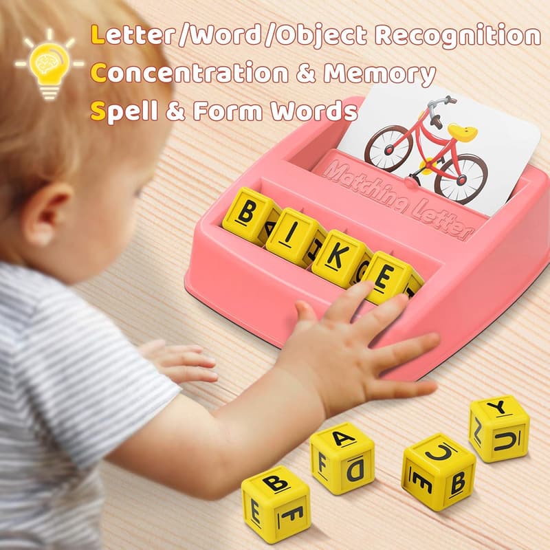 Preschool ABC Matching Letter Game for Girls Ages 3-5