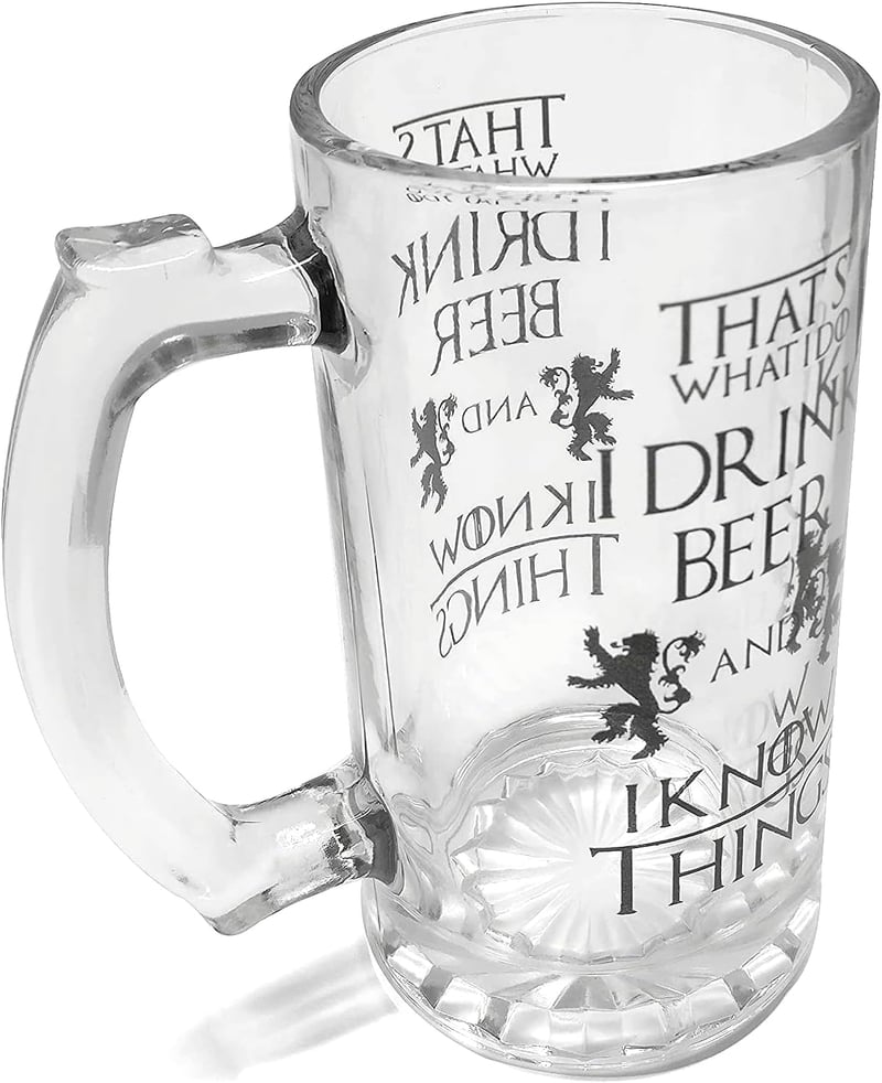 Game of Thrones Inspired 16oz Thick Glass Mug