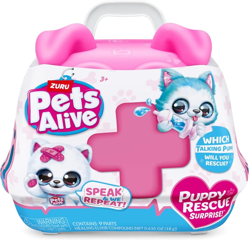 Puppy Rescue Plush Toy - Interactive Bull Dog Surprise
