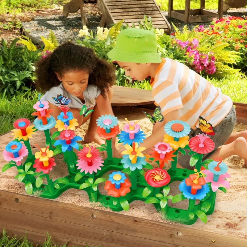 Flower Garden Building Kit - Educational STEM Toy for Ages 3-7