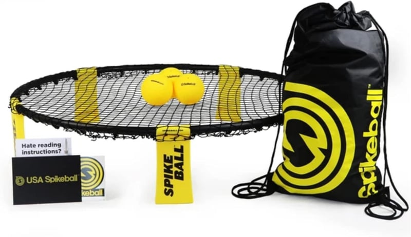 Spikeball Original Roundnet Set with 3 Balls & Bag