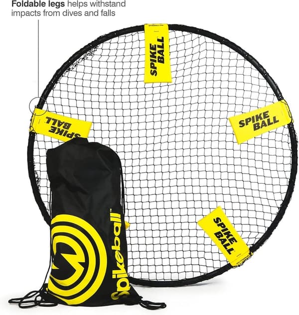 Spikeball Original Roundnet Set with 3 Balls & Bag