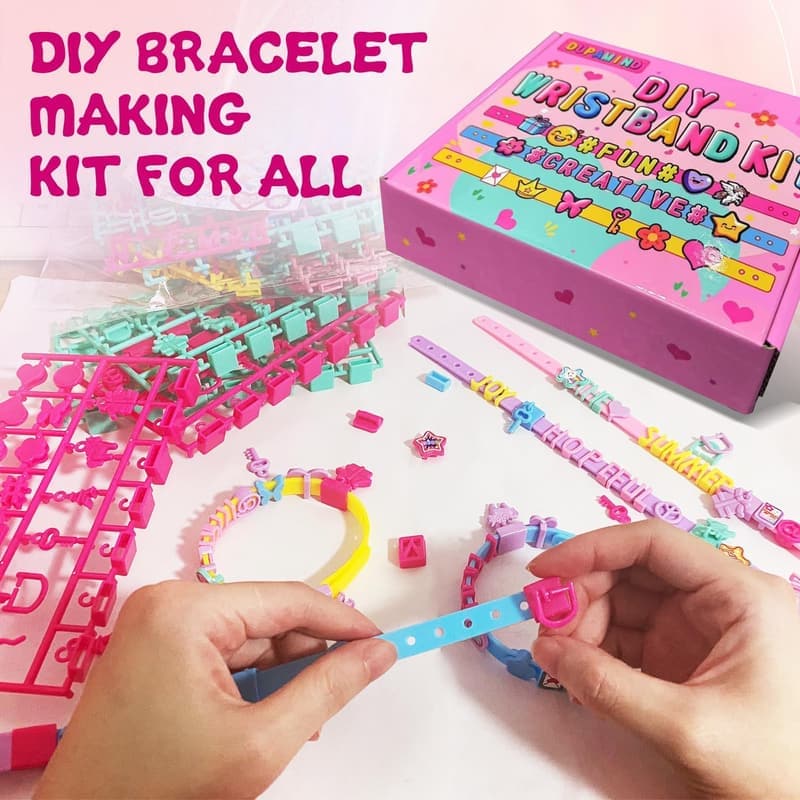 DIY Friendship Bracelet Making Kit for Kids, Ages 5-12