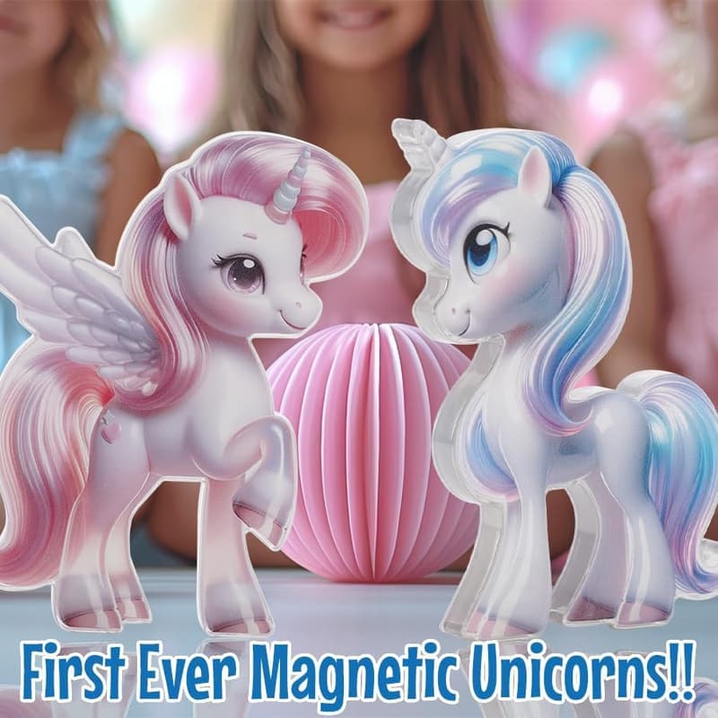 Unicorn Magnetic Tiles for Girls Ages 4-7 - Perfect Gifts