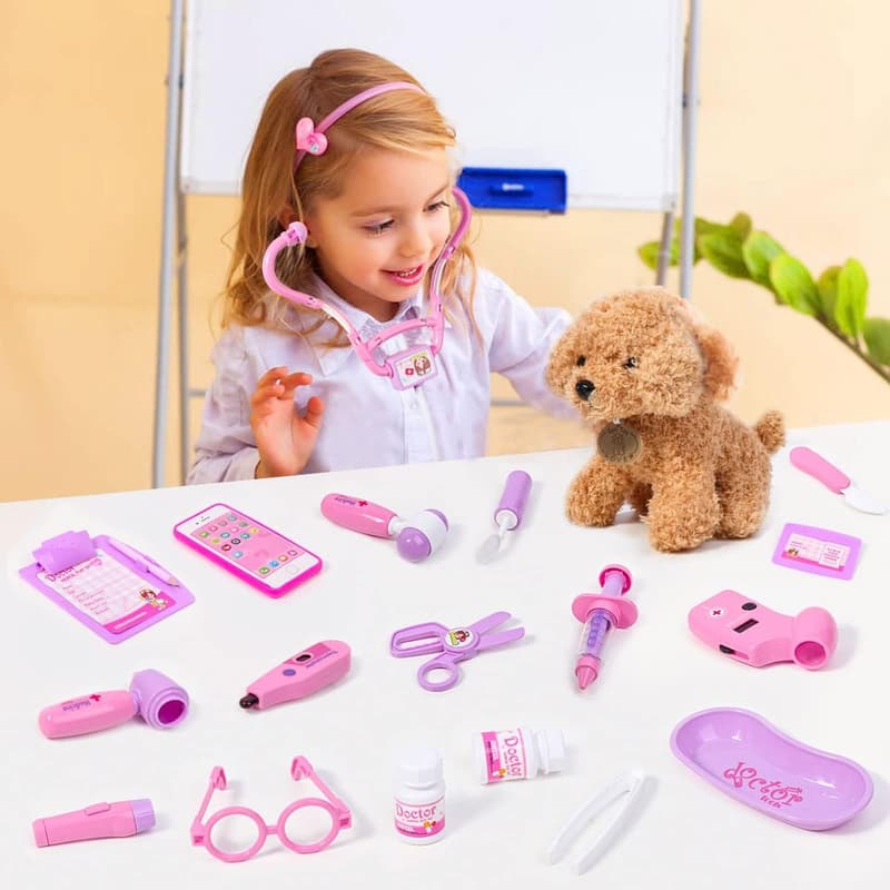 Doctor Play Set for Kids - Toy Doctor Kit with Stethoscope & Accessories