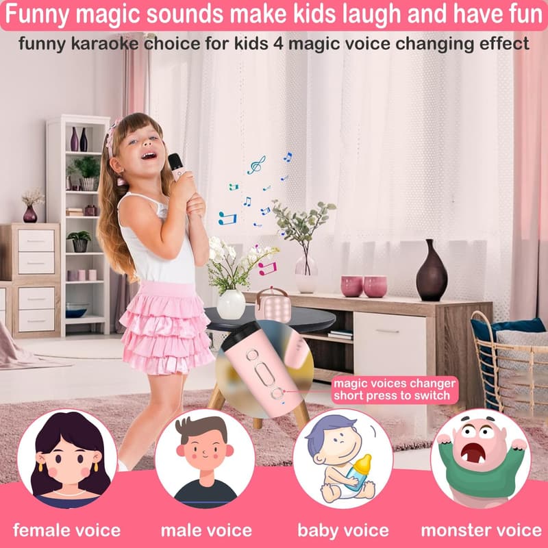 Kids' Mini Karaoke Machine – Perfect Christmas/Birthday Gift