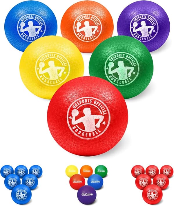 Inflatable Dodgeball Set – 6 No-Sting Balls with Pump & Bag