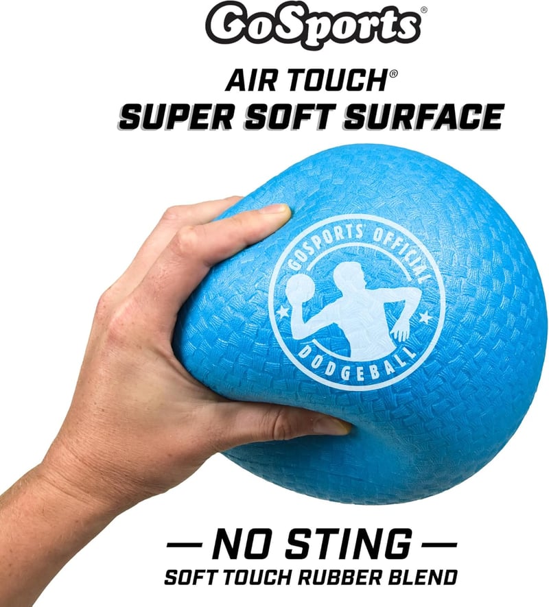 Inflatable Dodgeball Set – 6 No-Sting Balls with Pump & Bag