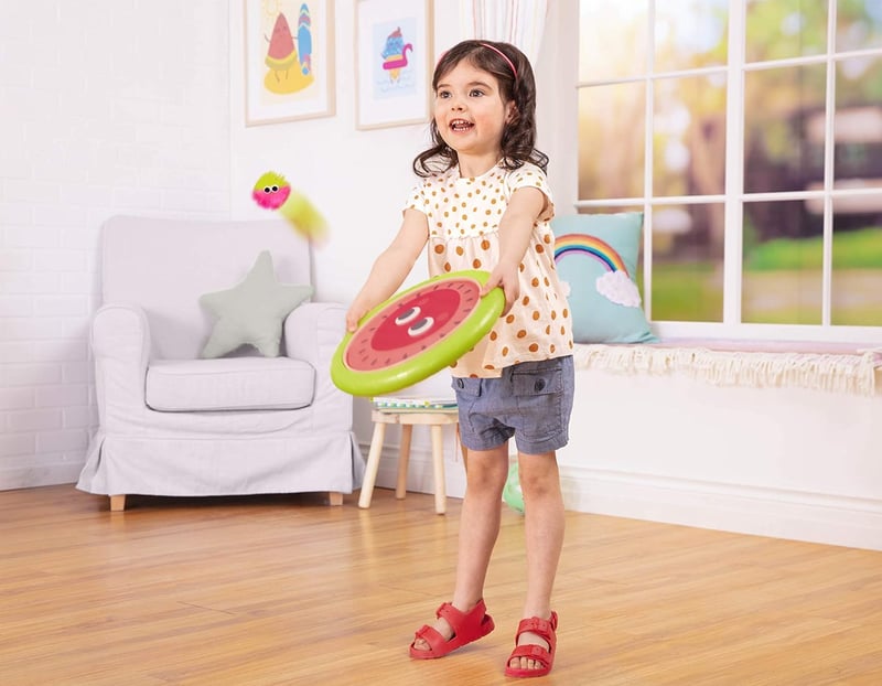 Paddle Ball Game Set – Hand Trampoline with Bouncy Discs & Balls