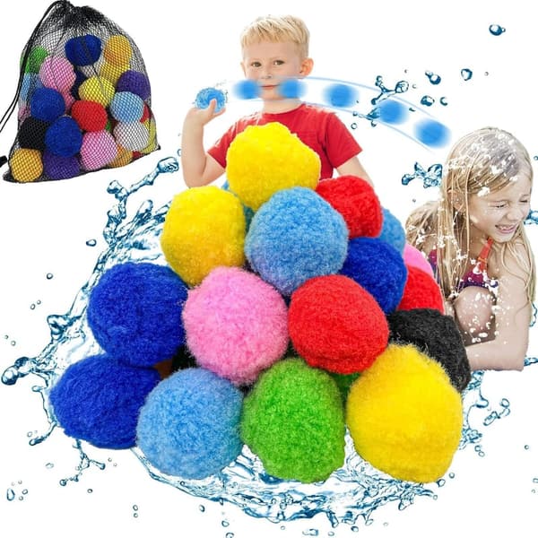60PCS Reusable Water Balls for Outdoor Summer Fun