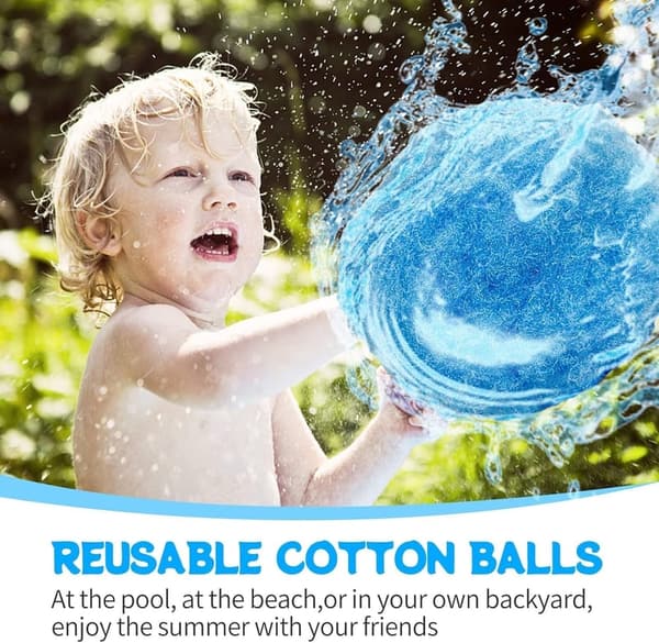 60PCS Reusable Water Balls for Outdoor Summer Fun
