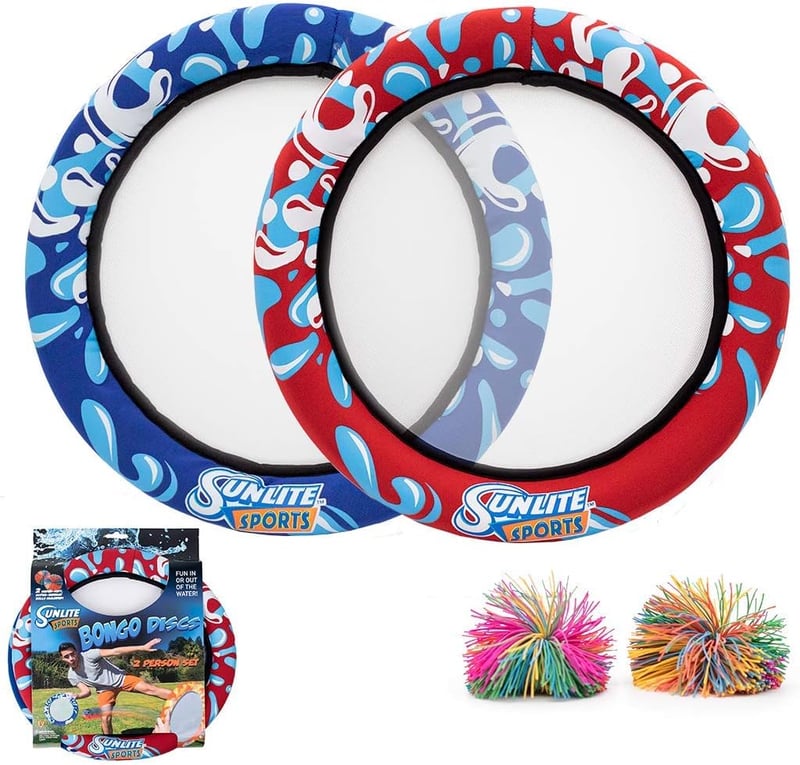 Bongo Discs Outdoor Paddle Game Set for Beach and Lawn Fun