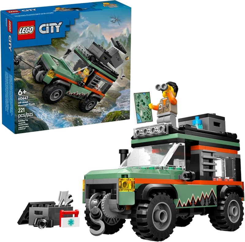 LEGO City Off-Road 4x4 Truck Toy Set for Kids Ages 6+