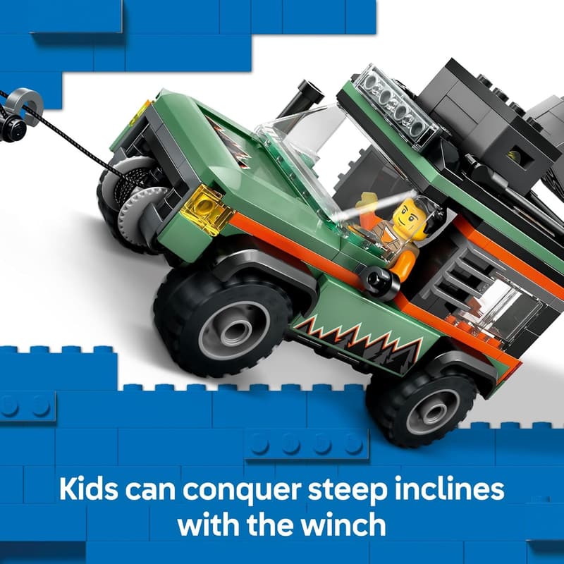 LEGO City Off-Road 4x4 Truck Toy Set for Kids Ages 6+