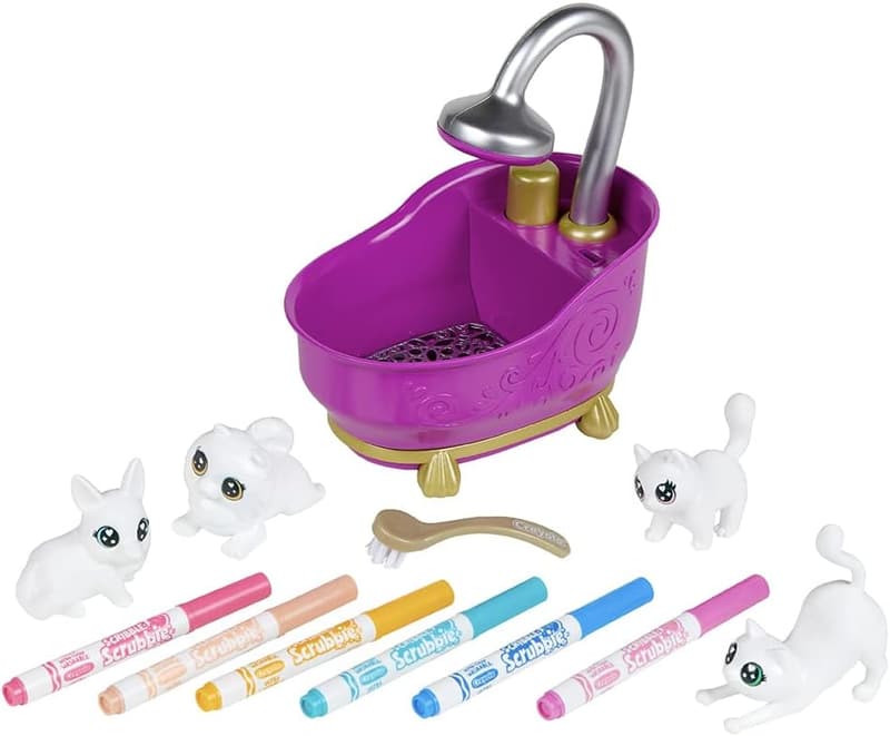 Crayola Scribble Scrubbies Washable Pet Care Set for Kids