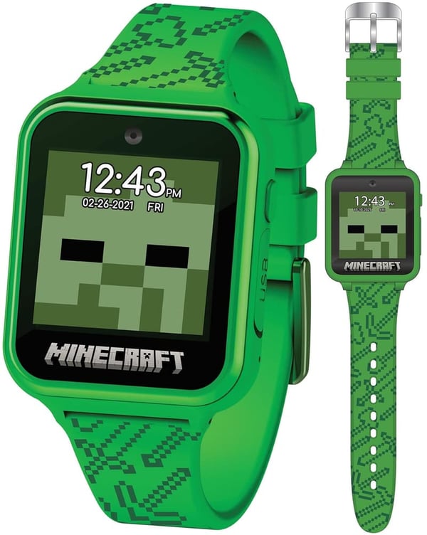 Minecraft Kids Touchscreen Smart Watch with Camera & Games