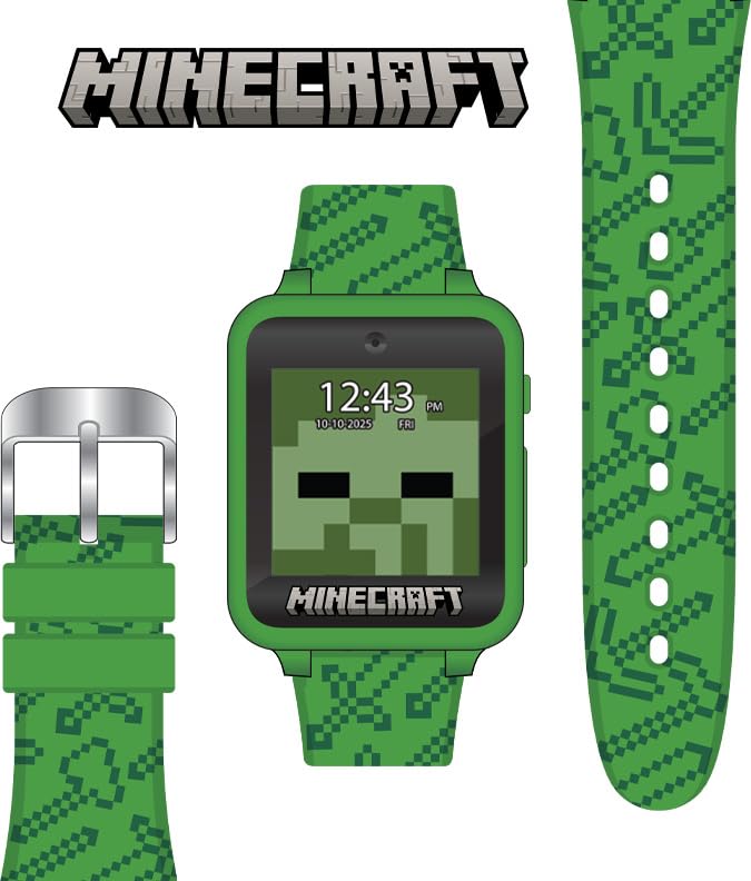 Minecraft Kids Touchscreen Smart Watch with Camera & Games