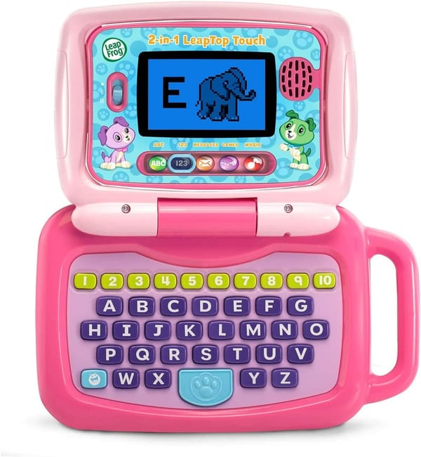 LeapFrog 2-in-1 LeapTop Touch for Kids, Pink
