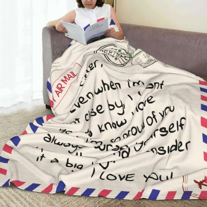 Mother's Day Flannel Throw Blanket for Sisters, Super Soft (50x60)