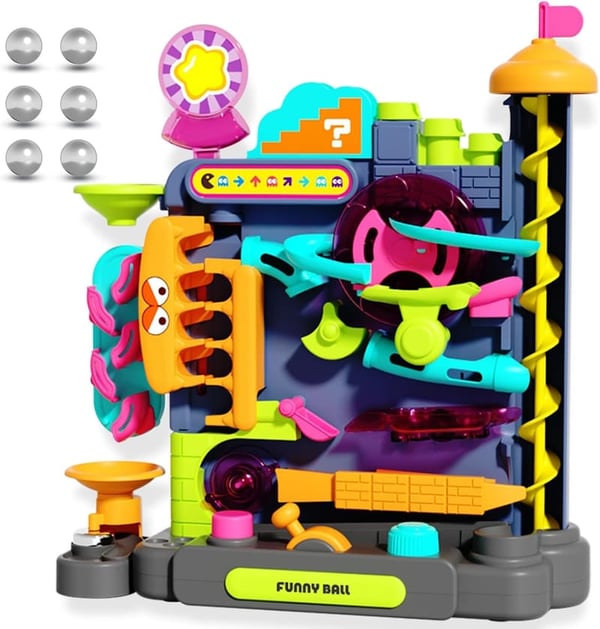 Marble Run Obstacle Challenge Game for Kids Ages 3+