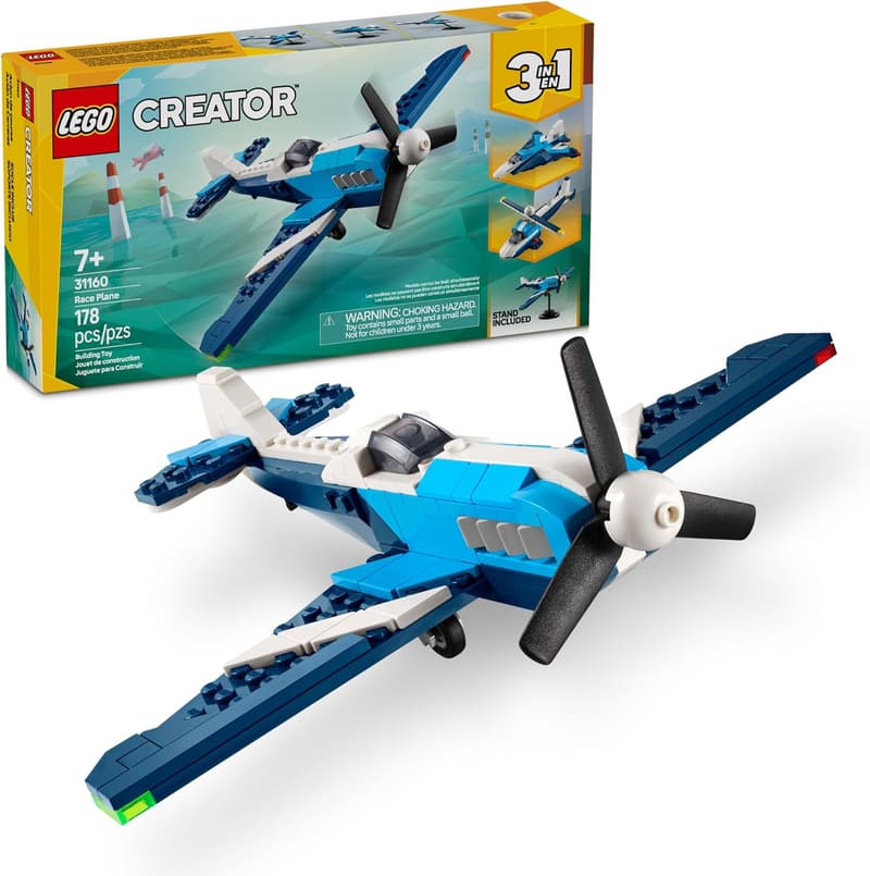 LEGO Creator 3-in-1 Aircraft Building Toy for Kids 7+