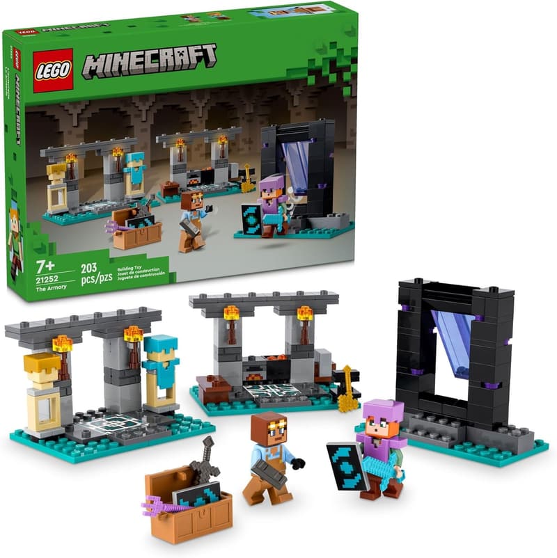 Minecraft Armory Building Set with Alex & Armorsmith Figures
