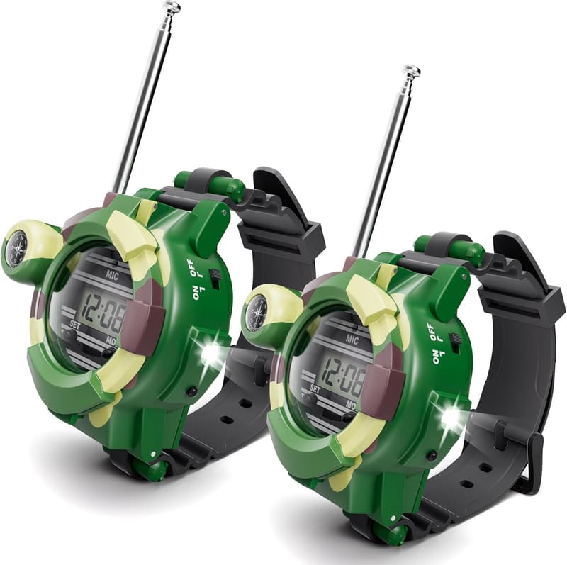 Kids' Spy Watch Walkie Talkies, 7-in-1 Digital Gadget
