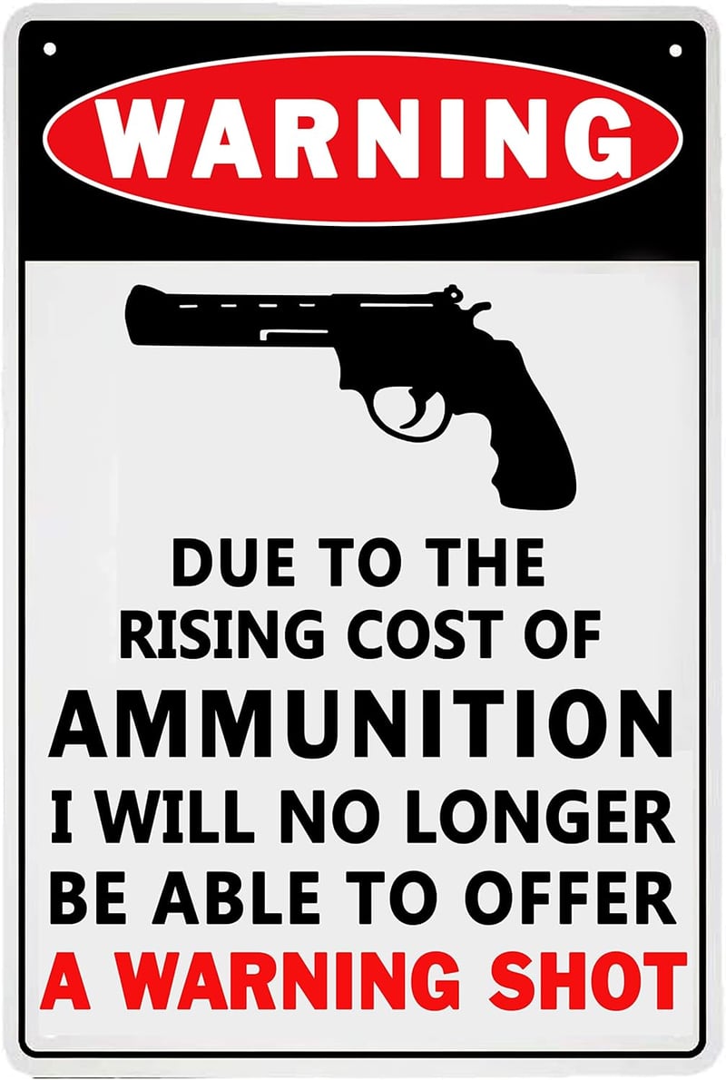 Vintage Garage No Trespassing Metal Sign for Man Cave Decor