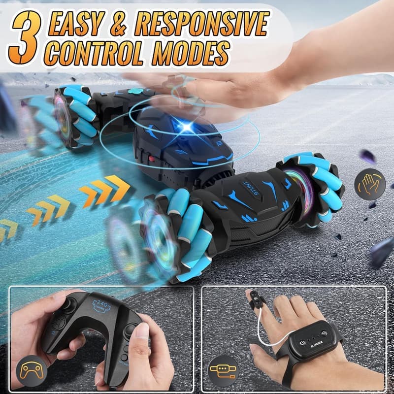 Gesture Sensing RC Stunt Car for Boys Age 6-12