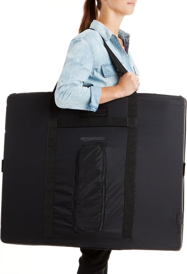 Portable Foldable Photo Studio Box with LED Light, Black