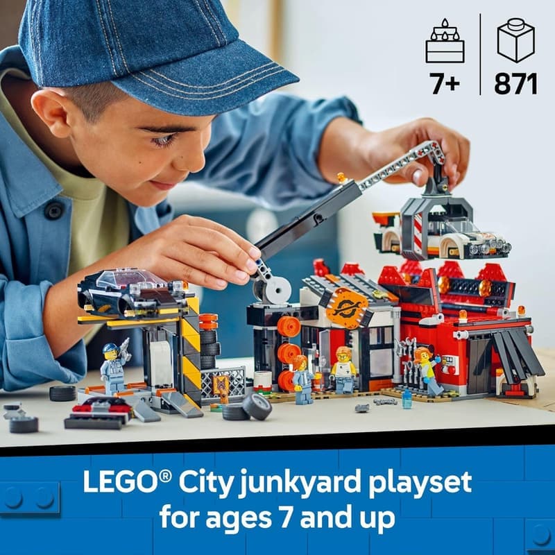 LEGO City Scrapyard Playset - Building Toy for Kids Ages 7+