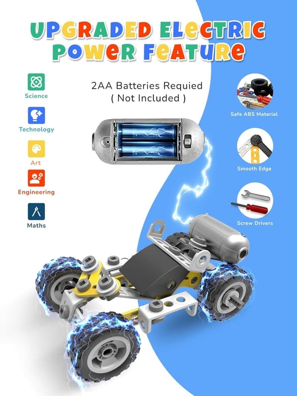 10-in-1 Electric Building STEM Toys for Boys Ages 4-8
