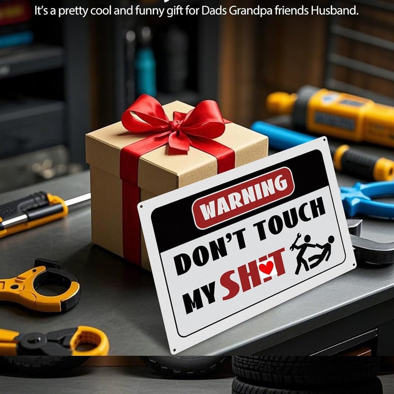 Funny Garage Sign for Men - Unique Man Cave Decor