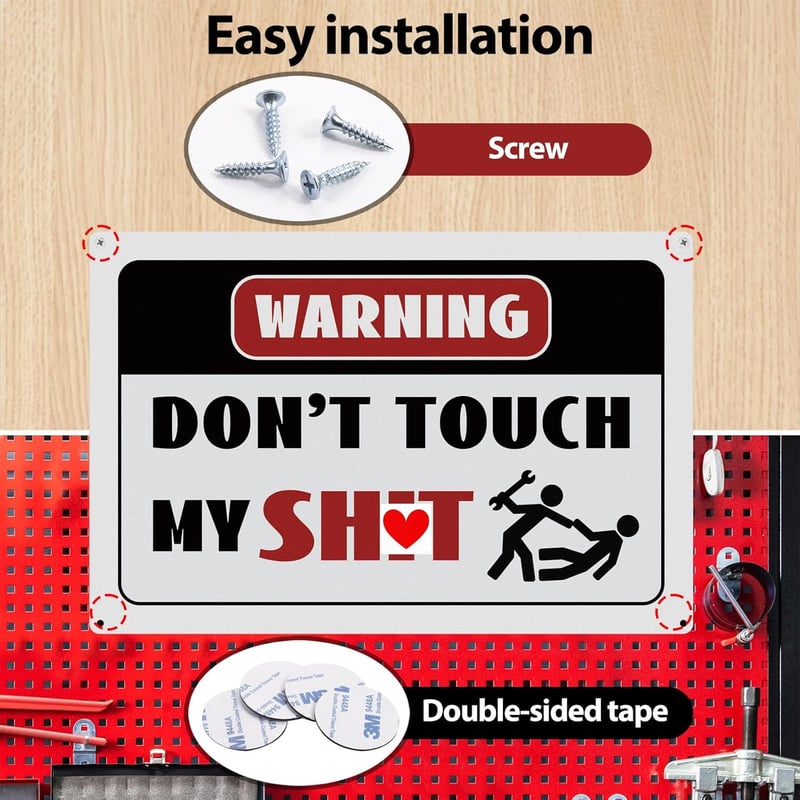 Funny Garage Sign for Men - Unique Man Cave Decor