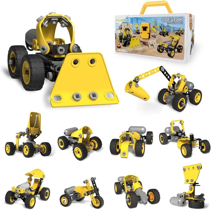 10-in-1 Electric STEM Building Blocks for Boys 4-8