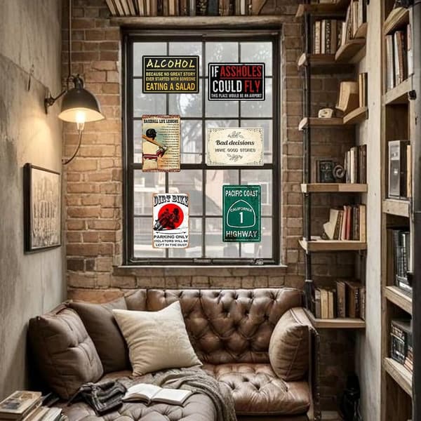 Funny Metal Tin Sign for Man Cave - 