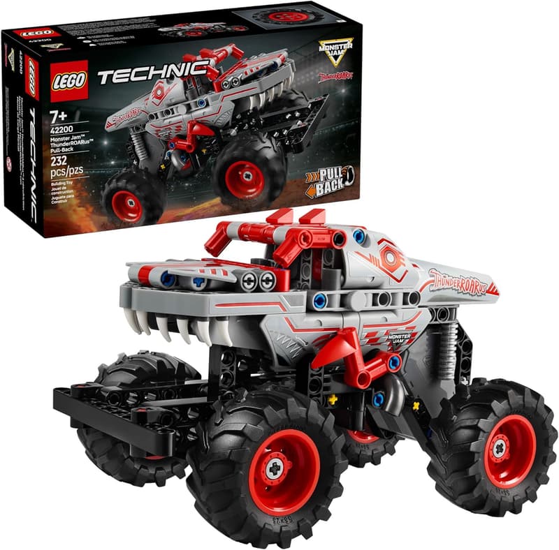 LEGO Technic ThunderROARus Pull-Back Monster Truck Kit for Kids