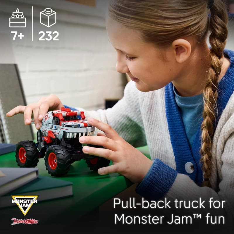 LEGO Technic ThunderROARus Pull-Back Monster Truck Kit for Kids