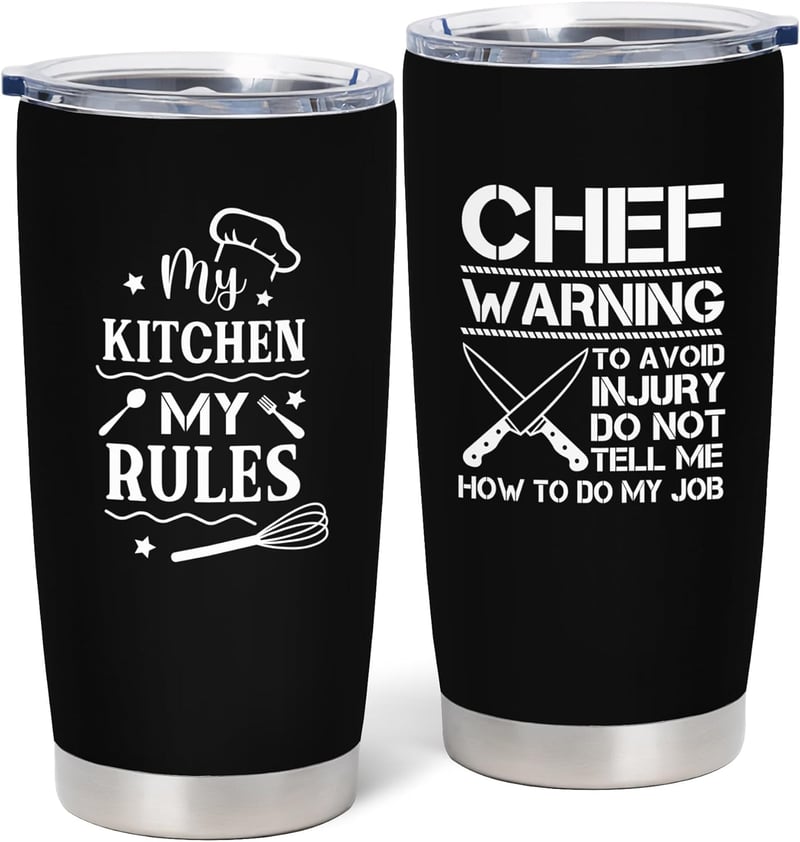 Gifts for Cooking Lovers: 20oz Tumbler for Men