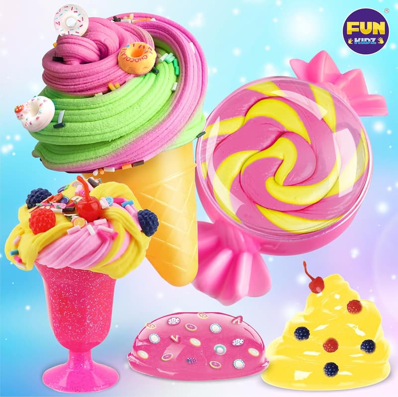 Ice Cream Slime Making Kit for Girls Age 8-12 - Perfect Birthday Gift